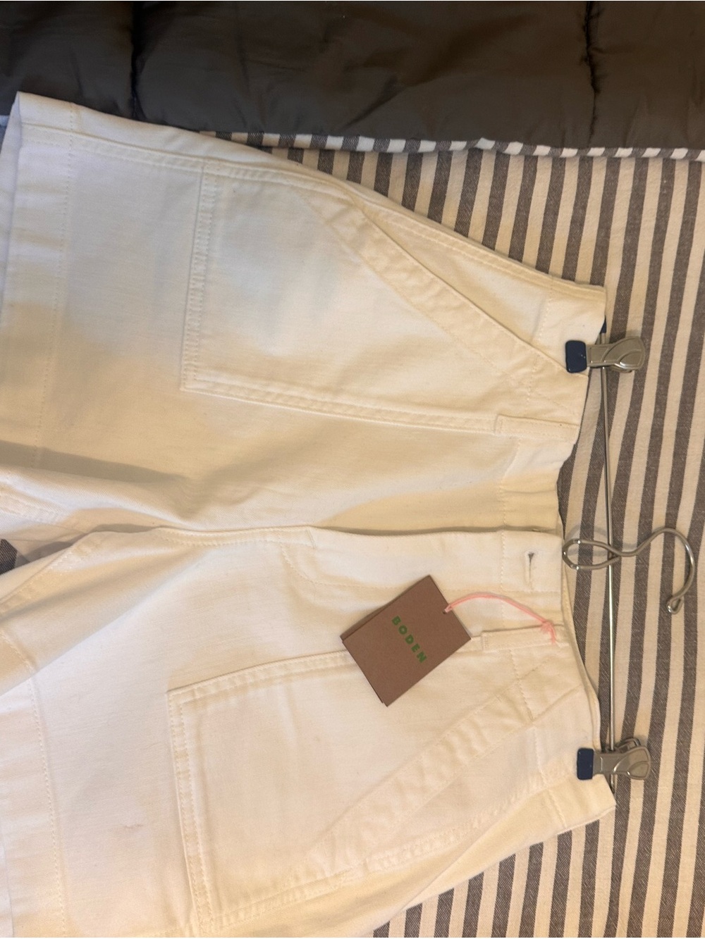 NWT Boden Cream White Women’s Bermuda Shorts